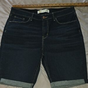 +Signature Levi Strauss Mid Rise Bermuda Shorts